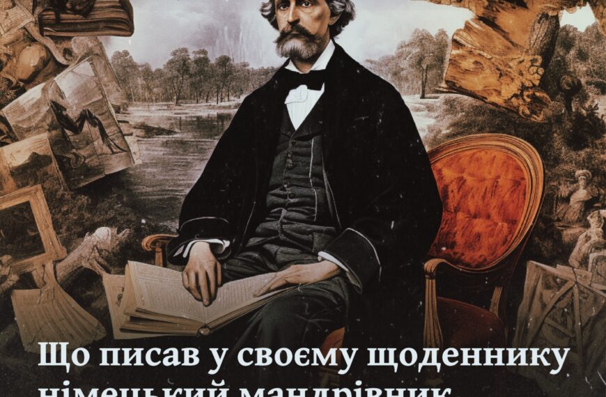 Що писав у своєму щоденнику німецький мандрівник про Україну в ХІХ столітті?