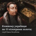 Кожному українцю по 53 кілограми золота: скарб Павла Полуботка