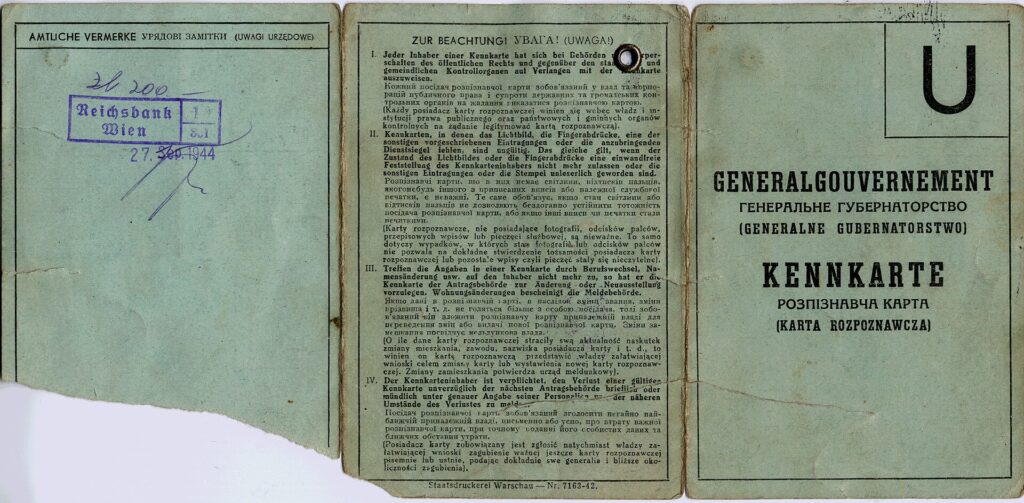 Kennkarte A. Melnyk Outside